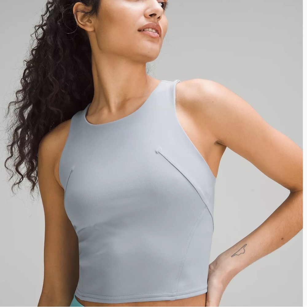 NWT lululemon Wunder Train Racerback Tank in Chambray (size 4)